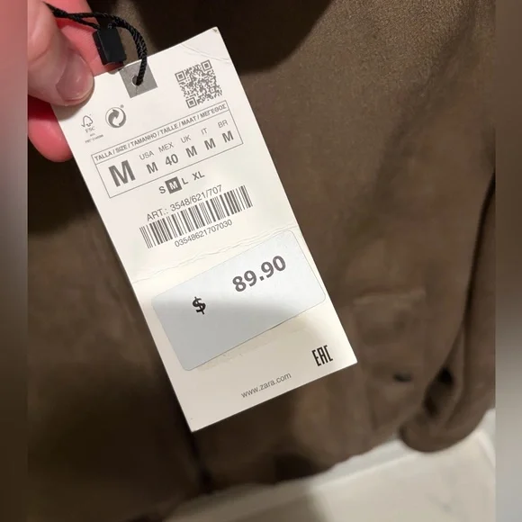 Zara Unisex Tan Jacket - Picture 4 of 5